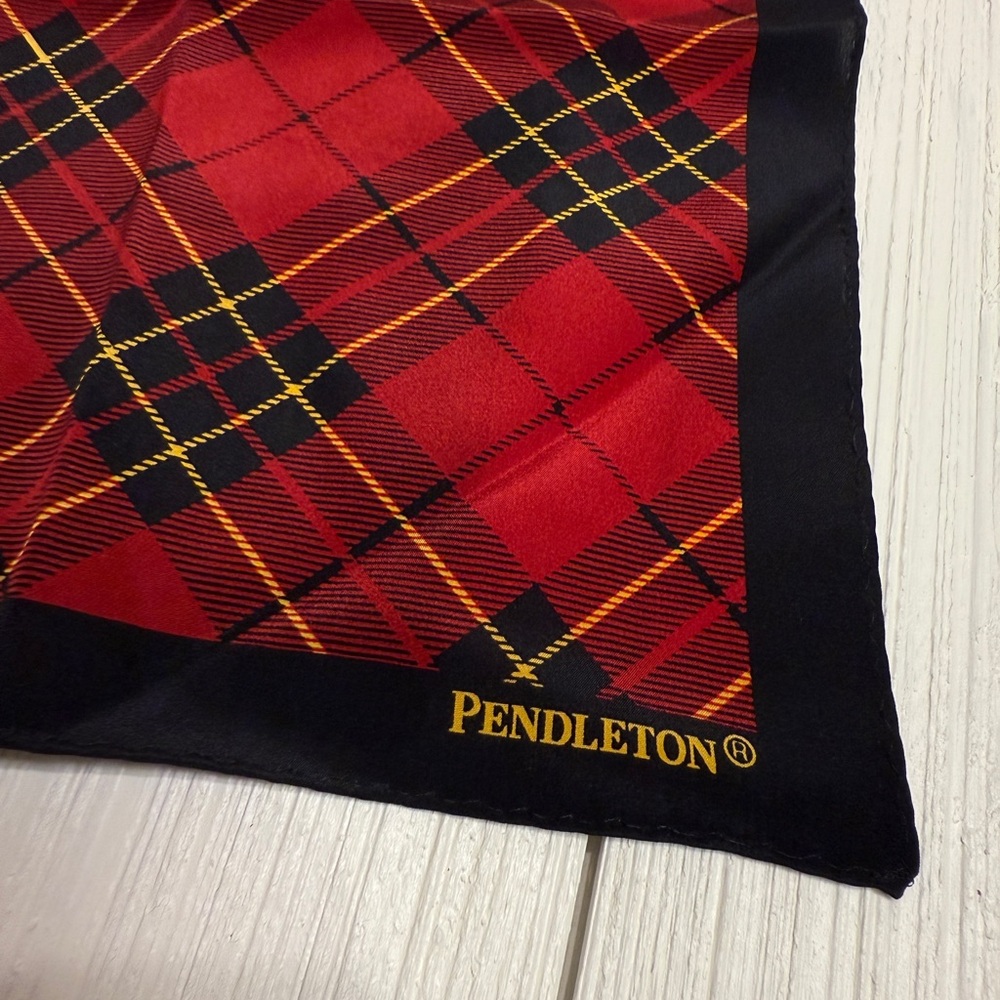 Pendleton Red and Black Scarf